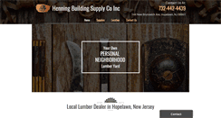 Desktop Screenshot of henningbuildingsupply.com